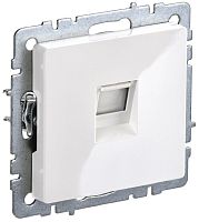 Розетка компьютерная без рамки IEK Brite РК10-БрБ 1-м. RJ45 5e белый картинка